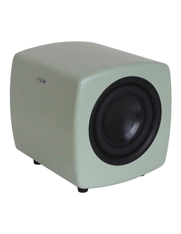 Cube Compact Powered Subwoofer in Matte Green image 2