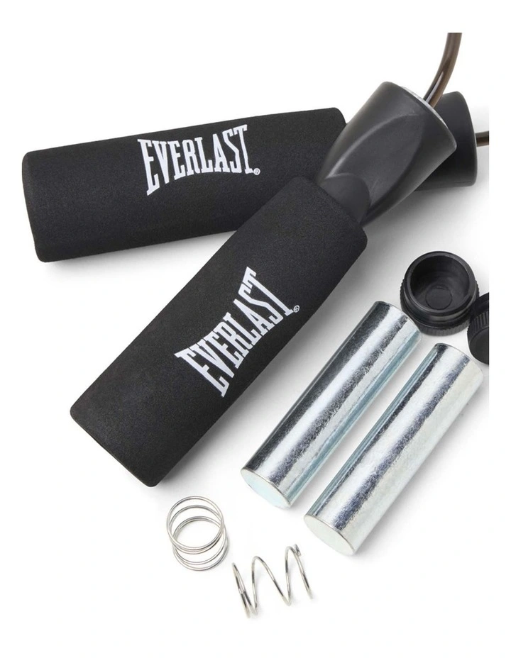 Weighted Jump Rope in Black image 3