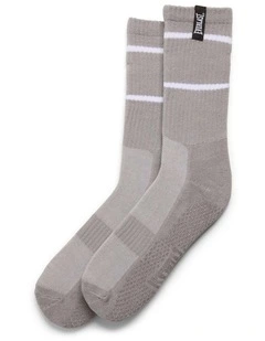 Yoga Sock Crew in Grey