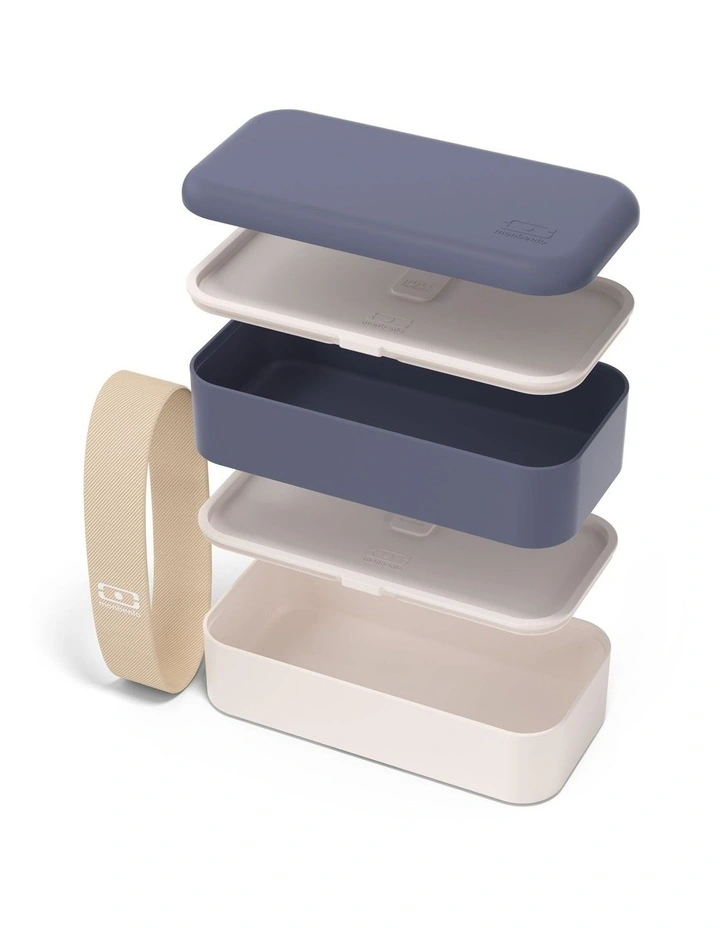 Original Bento Lunch Box in Blue Natural image 3