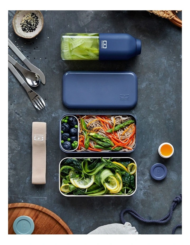 Original Bento Lunch Box in Blue Natural image 4