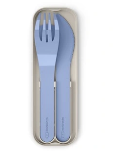 Pocket Plastic Cutlery Set in Colour Blue Infinity