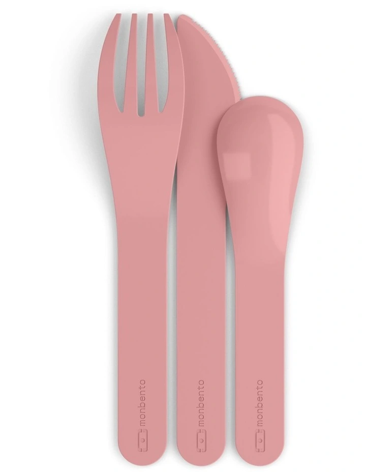 Pocket Plastic Cutlery Set in Colour Pink Blush image 1