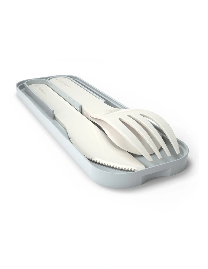 Pocket Plastic Cutlery Set in Colour Natural image 2