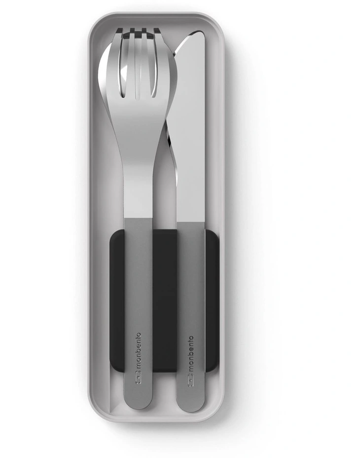 Mb Slim Box Stainless Steel Cutlery Set - Trio Knife - Black image 1