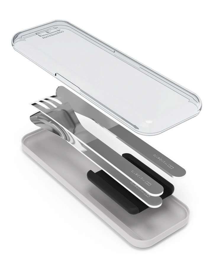 Mb Slim Box Stainless Steel Cutlery Set - Trio Knife - Black image 2