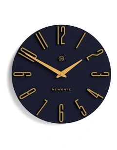 Empire State-Petrol Wall Clock in Blue