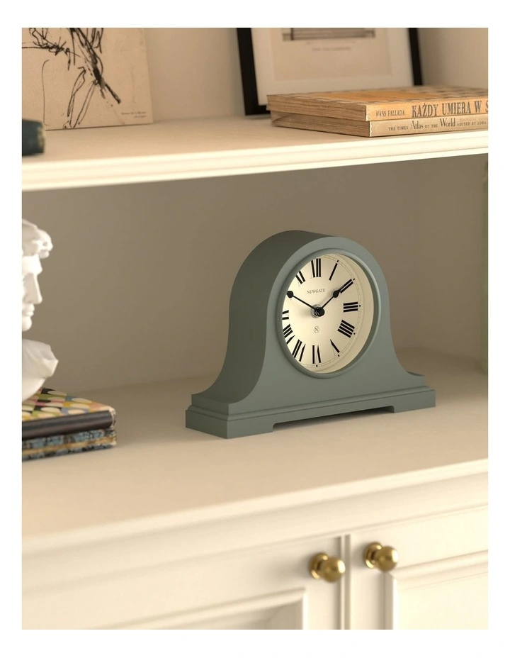 Broadway Mantel Clock in Asparagus Green image 3