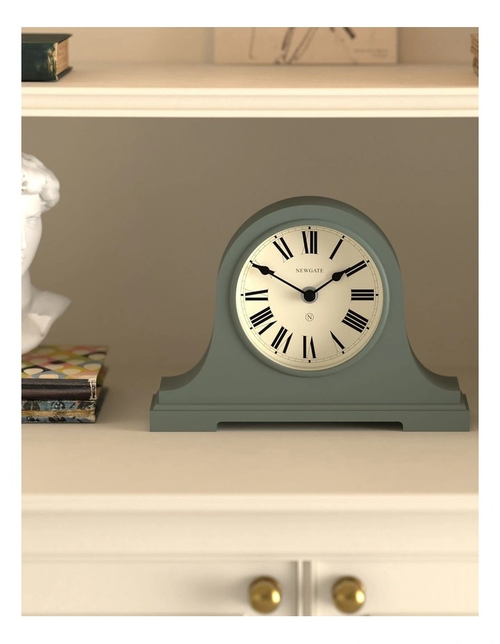 Broadway Mantel Clock in Asparagus Green image 4