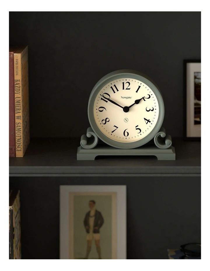 Divisadero Mantel Clock in Asparagus Green image 3