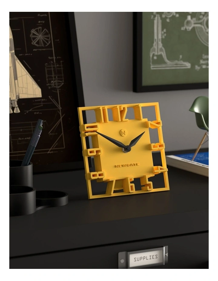 Highline Mantel Clock in Yellow image 4