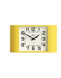 Mini Metro Mantel Clock in Yellow