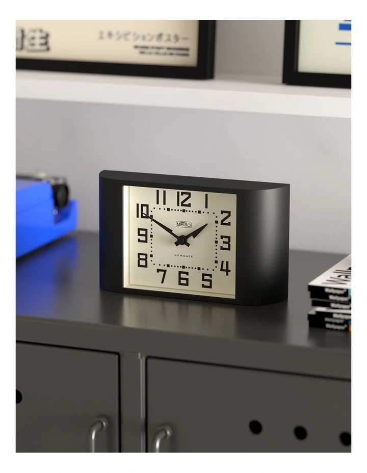 Mini Metro Mantel Clock in Black image 4