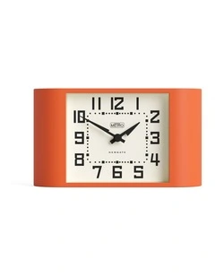Mini Metro Mantel Clock in Pumpkin Orange