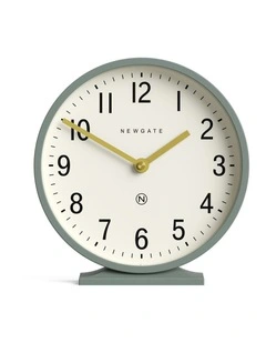 Q Mantel Clock in Asparagus Green
