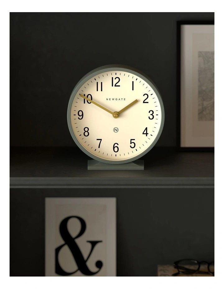 Q Mantel Clock in Asparagus Green image 3
