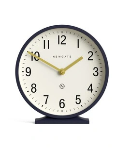 Q Mantel Clock in Petrol Blue