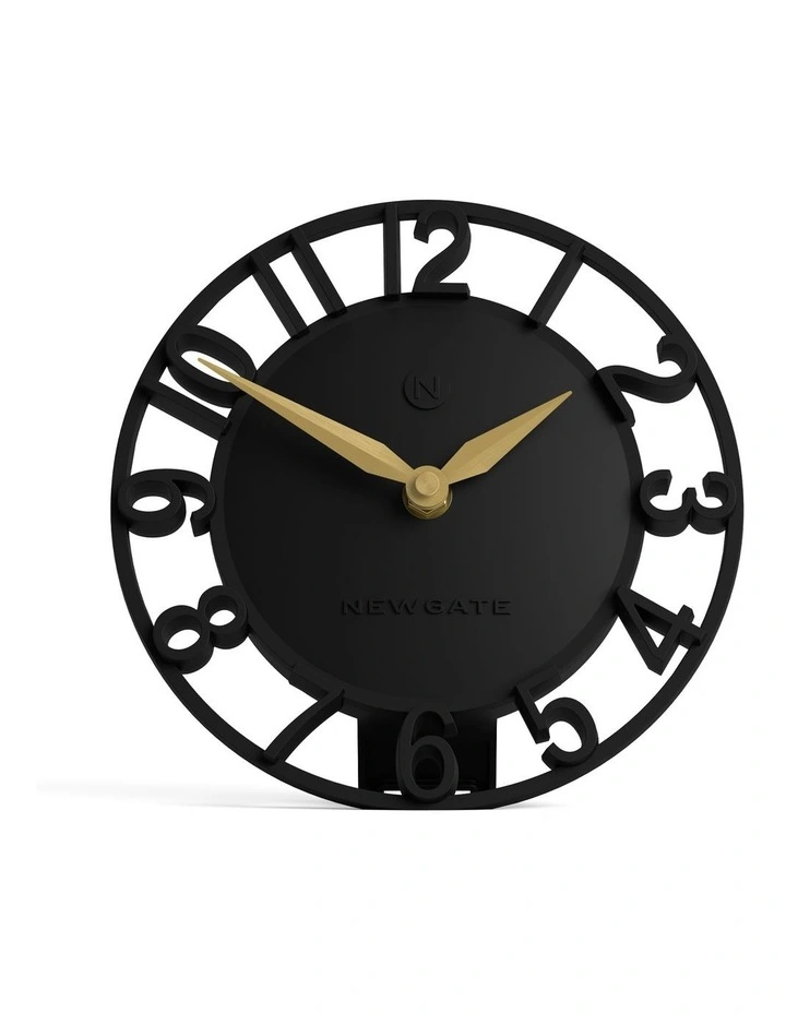 Timewarp Mantel Clock in Black image 1