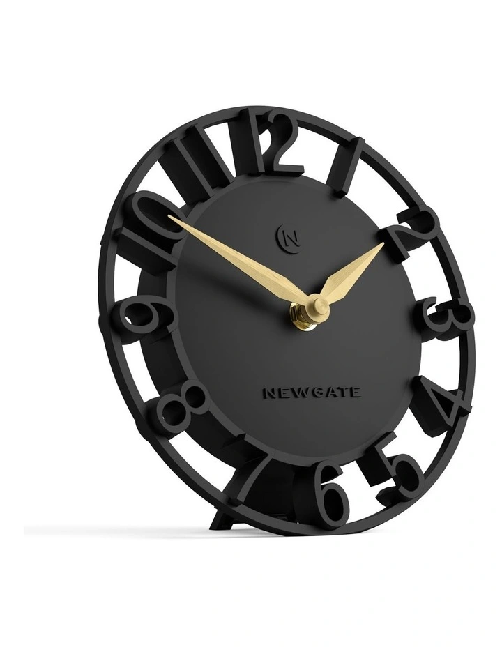 Timewarp Mantel Clock in Black image 2