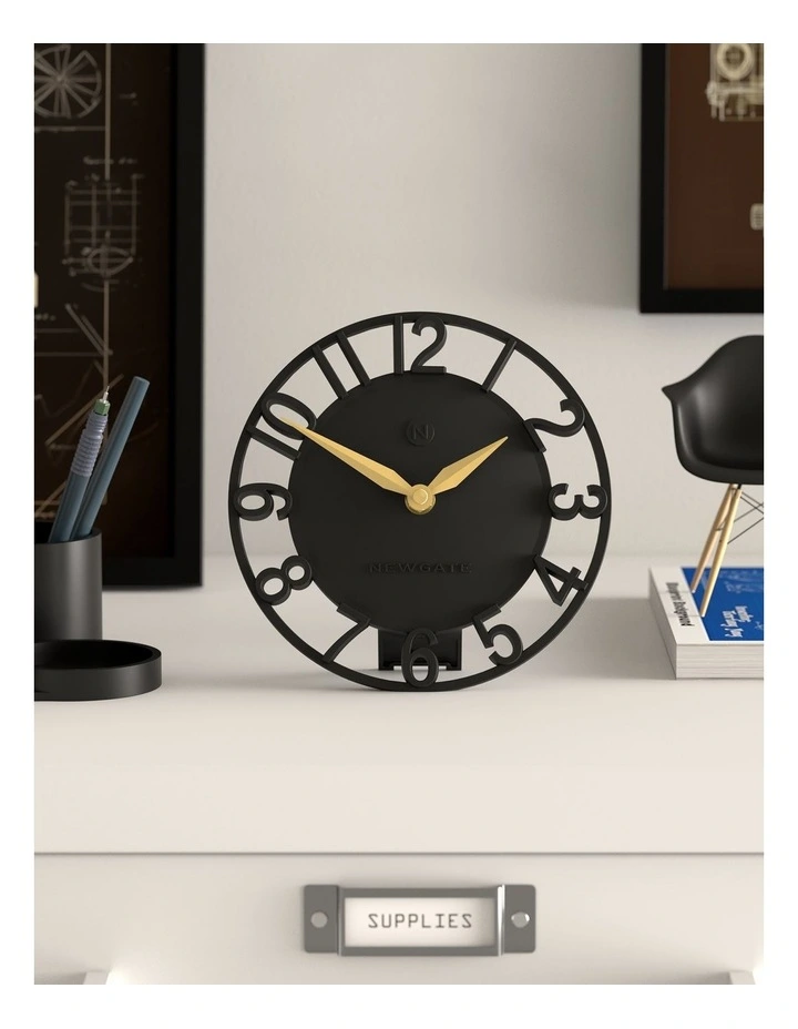 Timewarp Mantel Clock in Black image 3