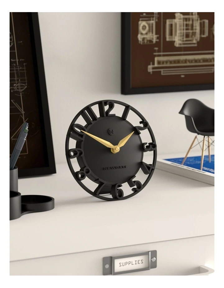 Timewarp Mantel Clock in Black image 4