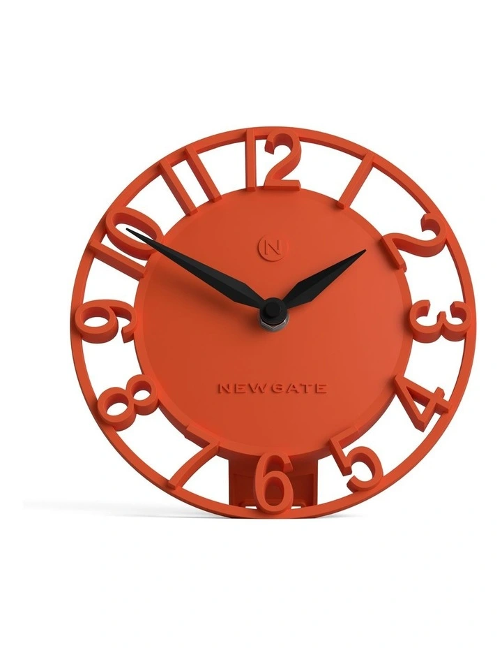 Timewarp Mantel Clock in Orange image 1