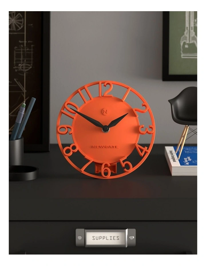 Timewarp Mantel Clock in Orange image 4