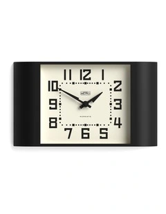 Metro Wall Clock in Black