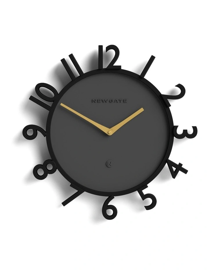 Monorail Wall Clock in Black image 1