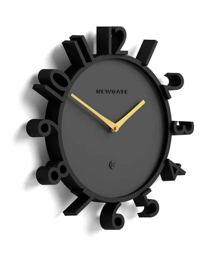 Monorail Wall Clock in Black image 2