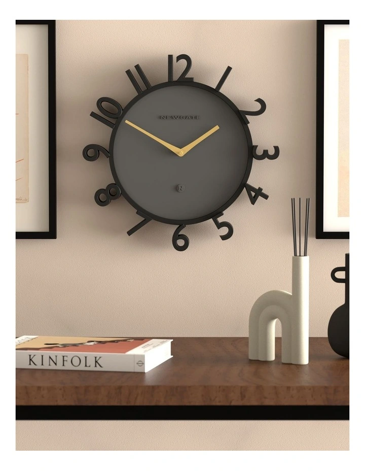 Monorail Wall Clock in Black image 3