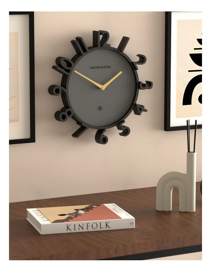 Monorail Wall Clock in Black image 4