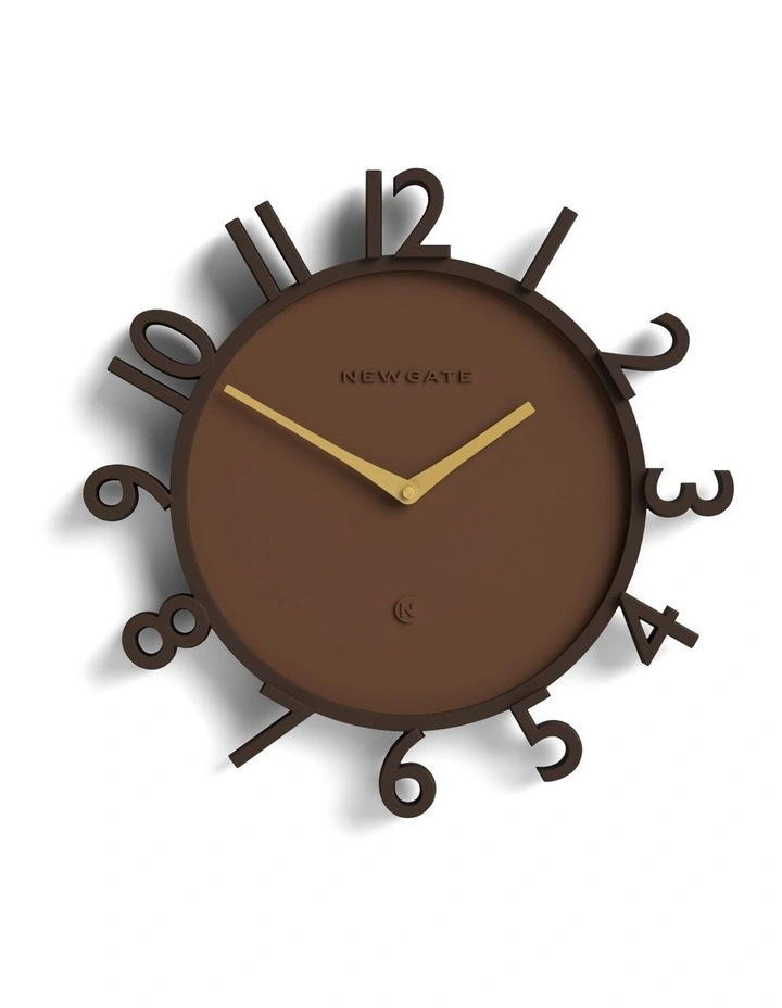 Monorail Wall Clock in Brown image 1