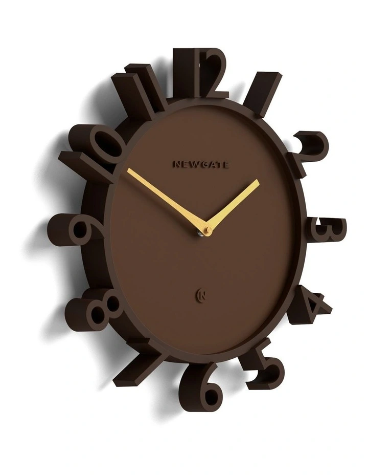 Monorail Wall Clock in Brown image 2