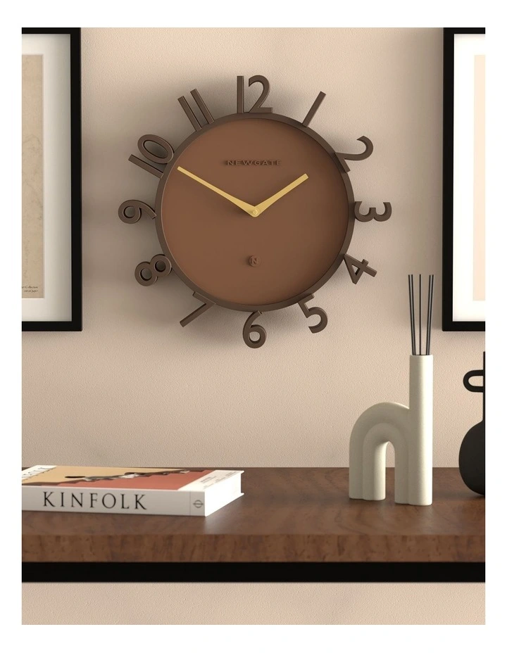 Monorail Wall Clock in Brown image 3