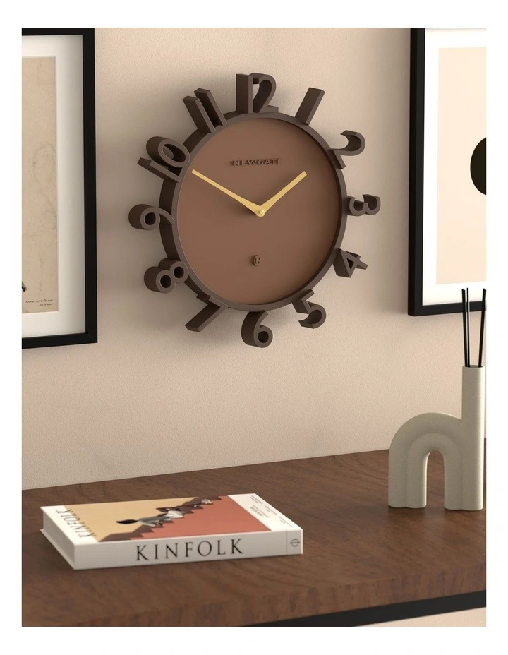 Monorail Wall Clock in Brown image 4