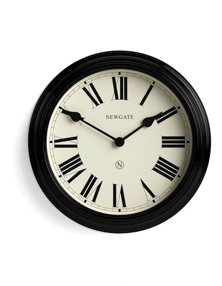 Notting Hill Wall Clock in Black image 1