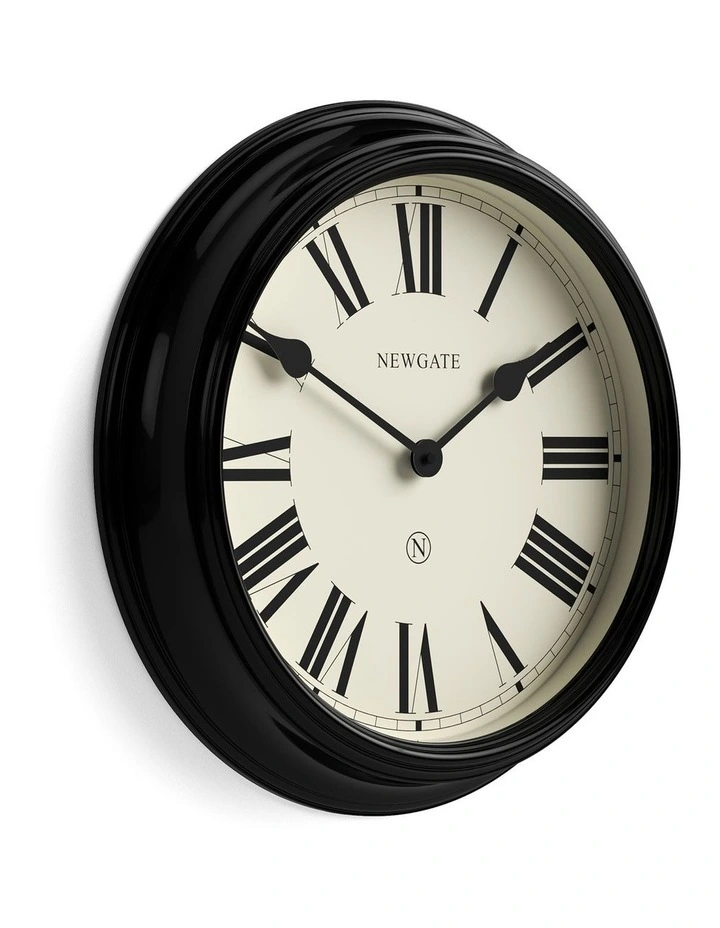 Notting Hill Wall Clock in Black image 2