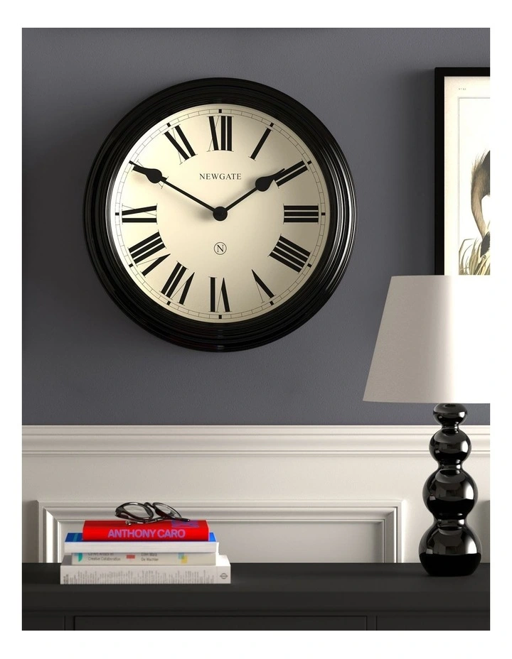 Notting Hill Wall Clock in Black image 4