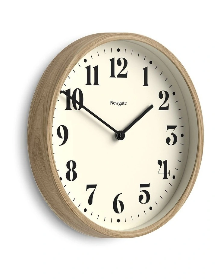 Number Four Theatre Wall Clock in Faux Wood image 2