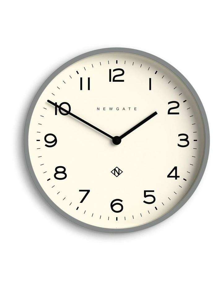 Number Two Echo-Posh Wall Clock in Grey image 1