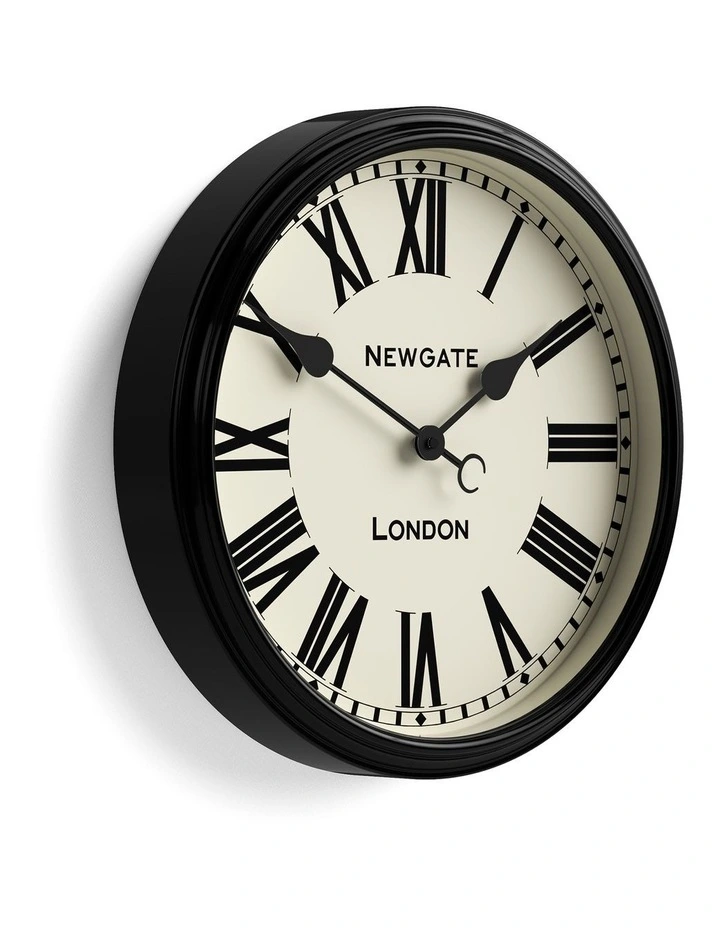 Spitalfields Wall Clock in Black image 2