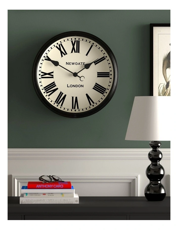 Spitalfields Wall Clock in Black image 3