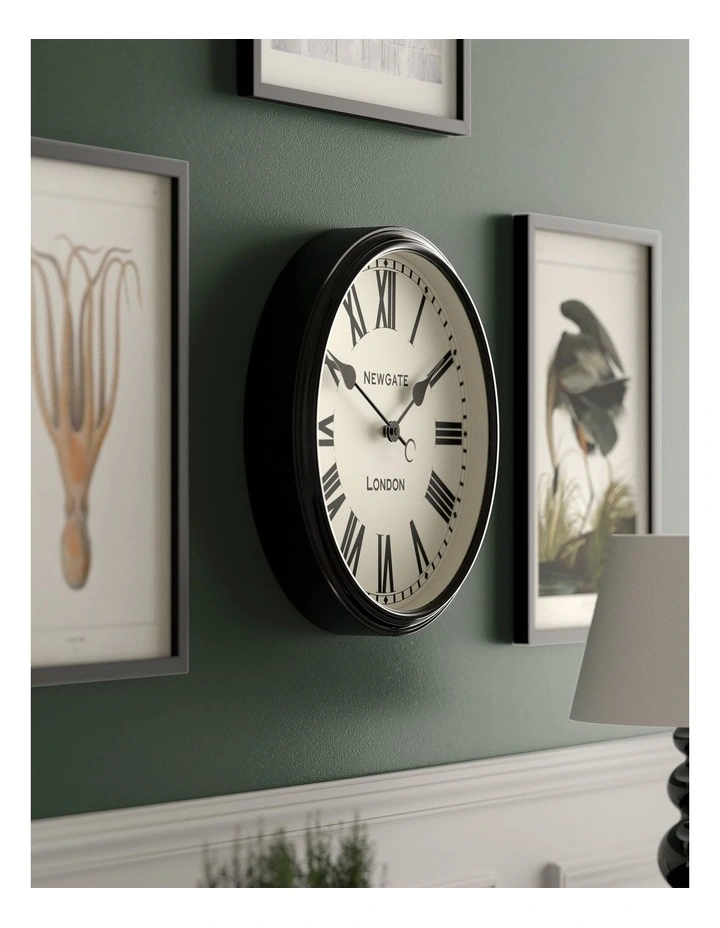 Spitalfields Wall Clock in Black image 4