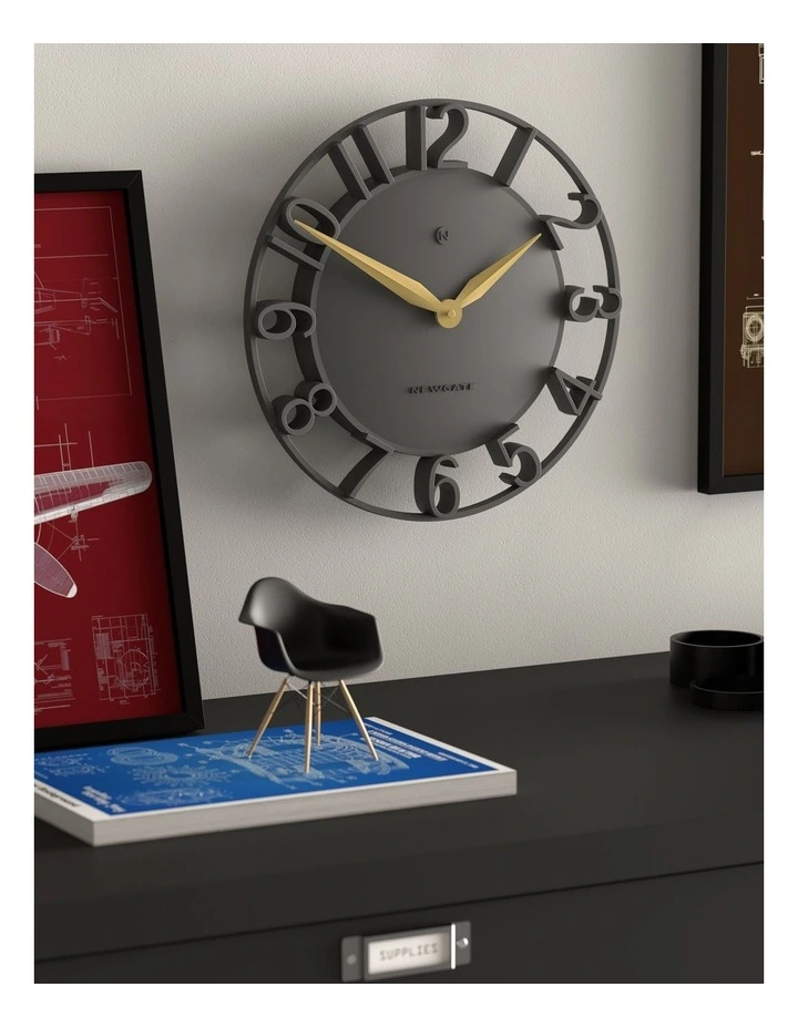 Time Traveller Wall Clock in Grey image 4