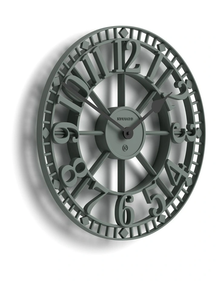 Warehouse Asparagus Wall Clock in Green image 2