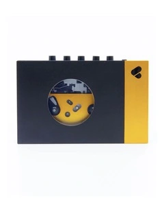 Portable Cassette Player & Recorder in Amy, Black & Yellow