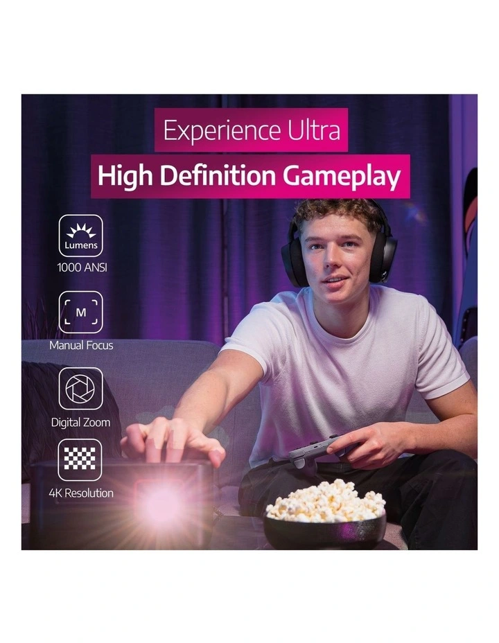 GamePix 900 Gaming Projector in Black image 5