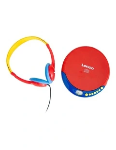 Kids CD player with rechargeable battery and headphones