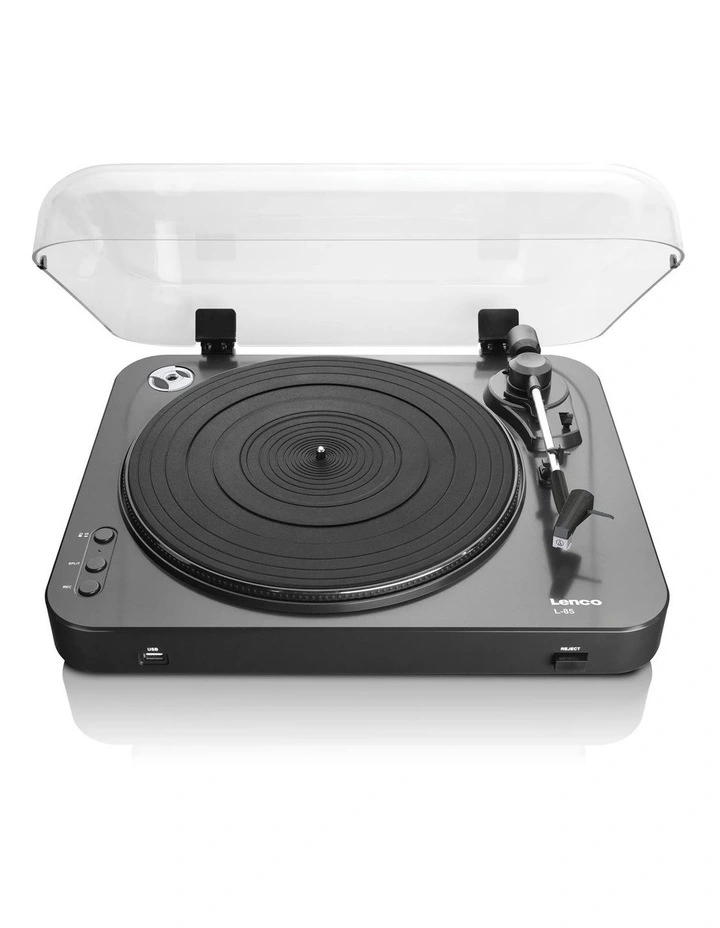 Semi-Automatic Record Player Black image 1